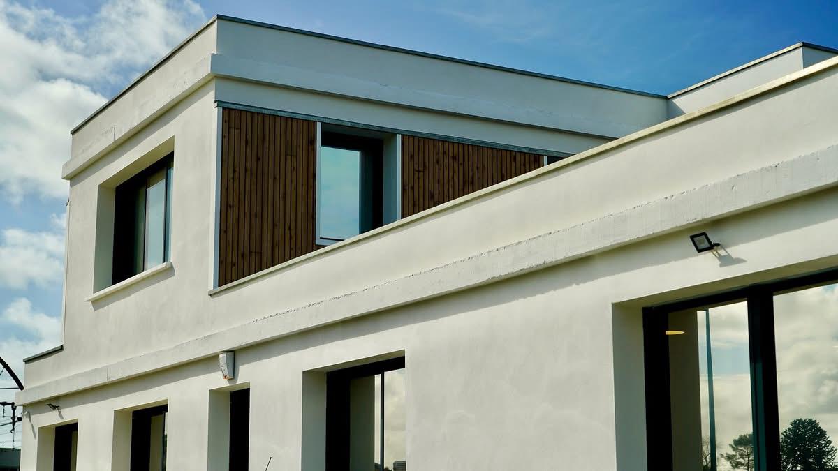 Façade d’une maison contemporaine